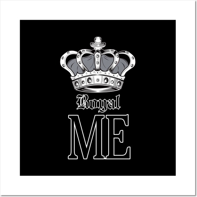 Royal Me - Grey Wall Art by adamzworld